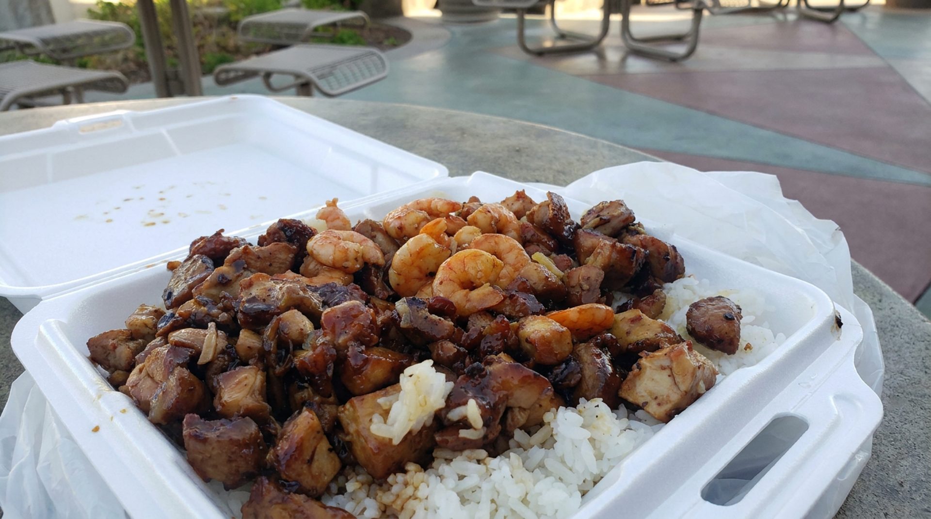 Shrimp with your teriyaki