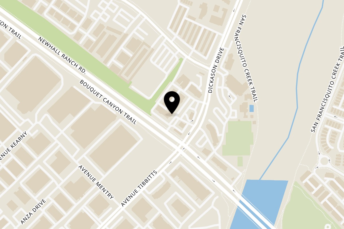 Map showing the location of The Hungry Ninja on 27674 Newhall Ranch Rd Unit 50 in Valencia